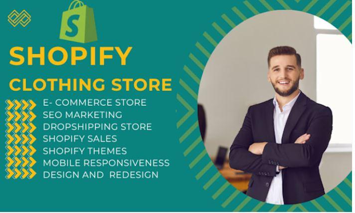 I will design, redesign, Shopify clothing store, boutique store, fashion online store
