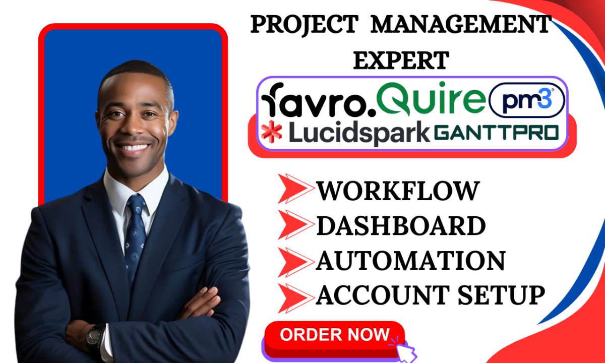 Setup Project Management CRM GanttPro Favro Lucidspark Quire Flowlu Celoxis PM3