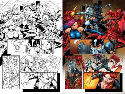 I will illustrate graphic novel cartoon comic book character comic storyboard superhero