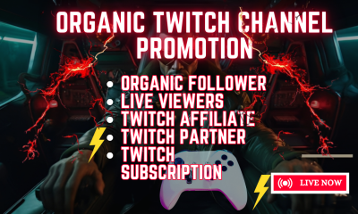 I will promote your Twitch livestream to boost viewers and engagement