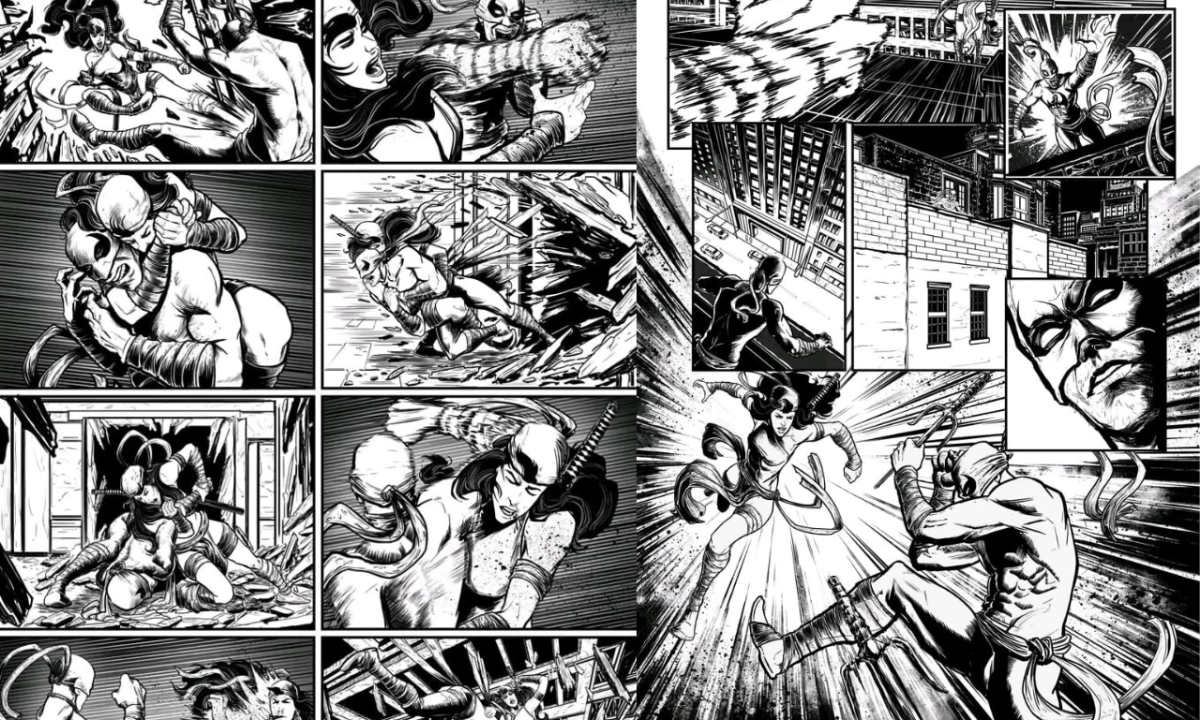 I will do graphic novel comic book NSFW illustration storyboard comic strip