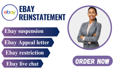 I will resolve eBay MC011 restriction, do eBay reinstatement and MC113 suspension