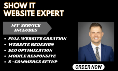 I will do Wix website design, redesign, and customize Showit websites for you