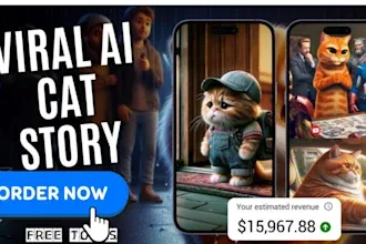 I will make viral AI cat videos, AI stories, AI animal fusion videos for YouTube channel