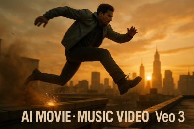 I will create cinematic AI videos using VEVO 3, Synthesia AI avatar, short films, Sora Kling AI