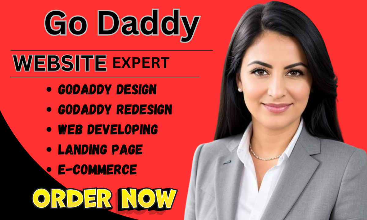 i will develop godaddy website redesign godaddy website godaddy website design