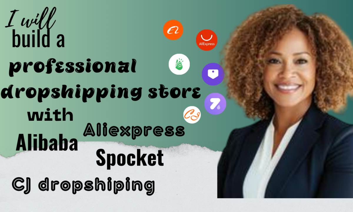 I will build a dropshipping store with AliExpress, Alibaba, AutoDS, Zendrop, CJ, Spocket