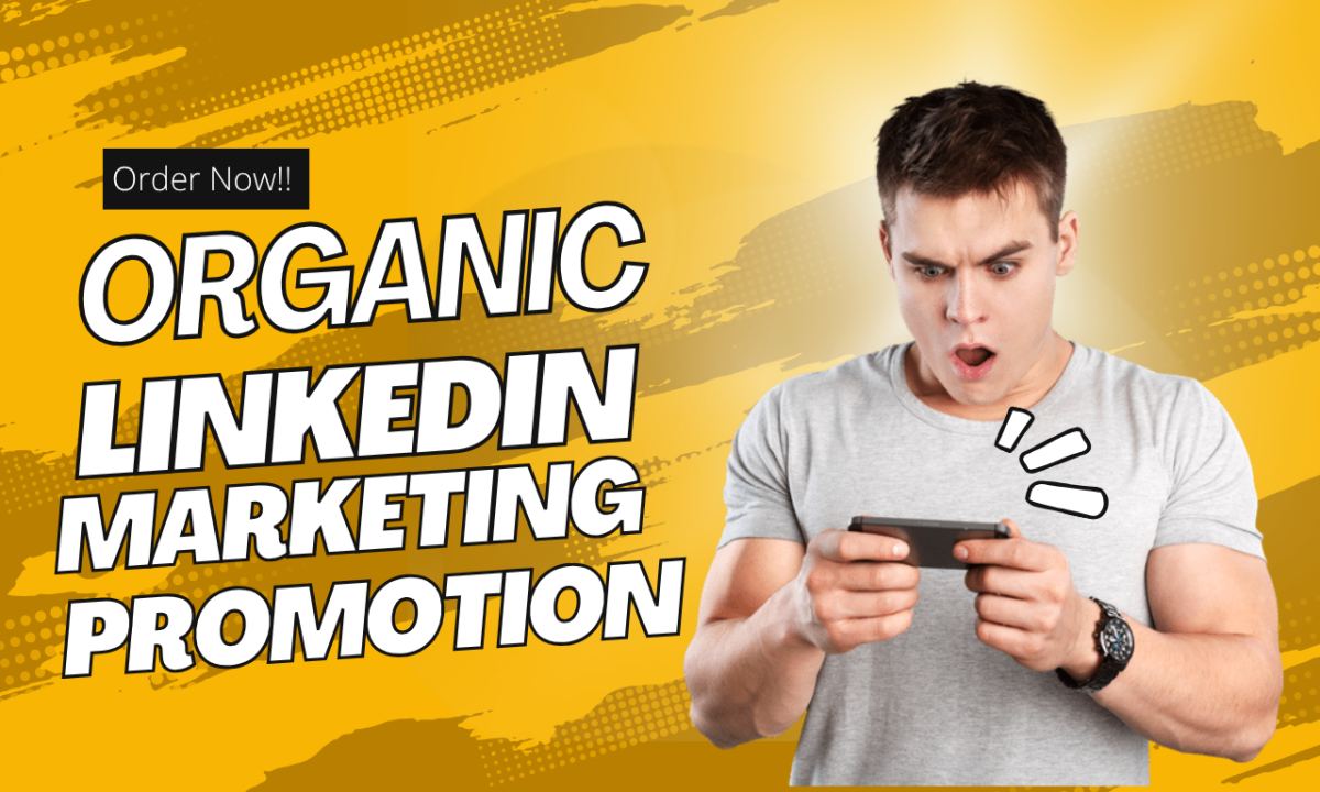 I will organic LinkedIn marketing promotion to massive audience and boost