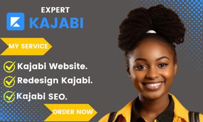 I will design Kajabi website redesign Kajabi website Kajabi landing page Kajabi SEO