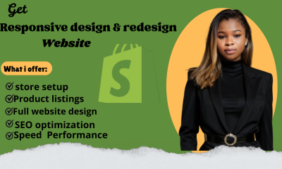 I Will Design and Redesign Your Website on Shopify, eBay, Etsy, Wix, and WordPress