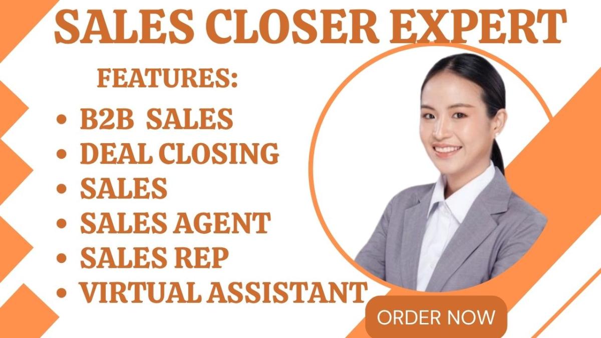 I will be your sales rep, salesperson, cold calling virtual assistant, sales agent