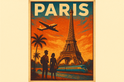 I will vintage poster retro illustration vintage flyer movie poster travel music poster