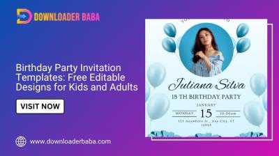 Birthday Party Invitation Templates: Free Editable Designs for Kids and Adults
