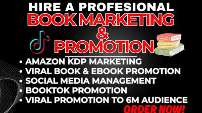 I will do Amazon KDP Book Promotion, Ebook Marketing, BookTok Influencer Video & KDP Ads