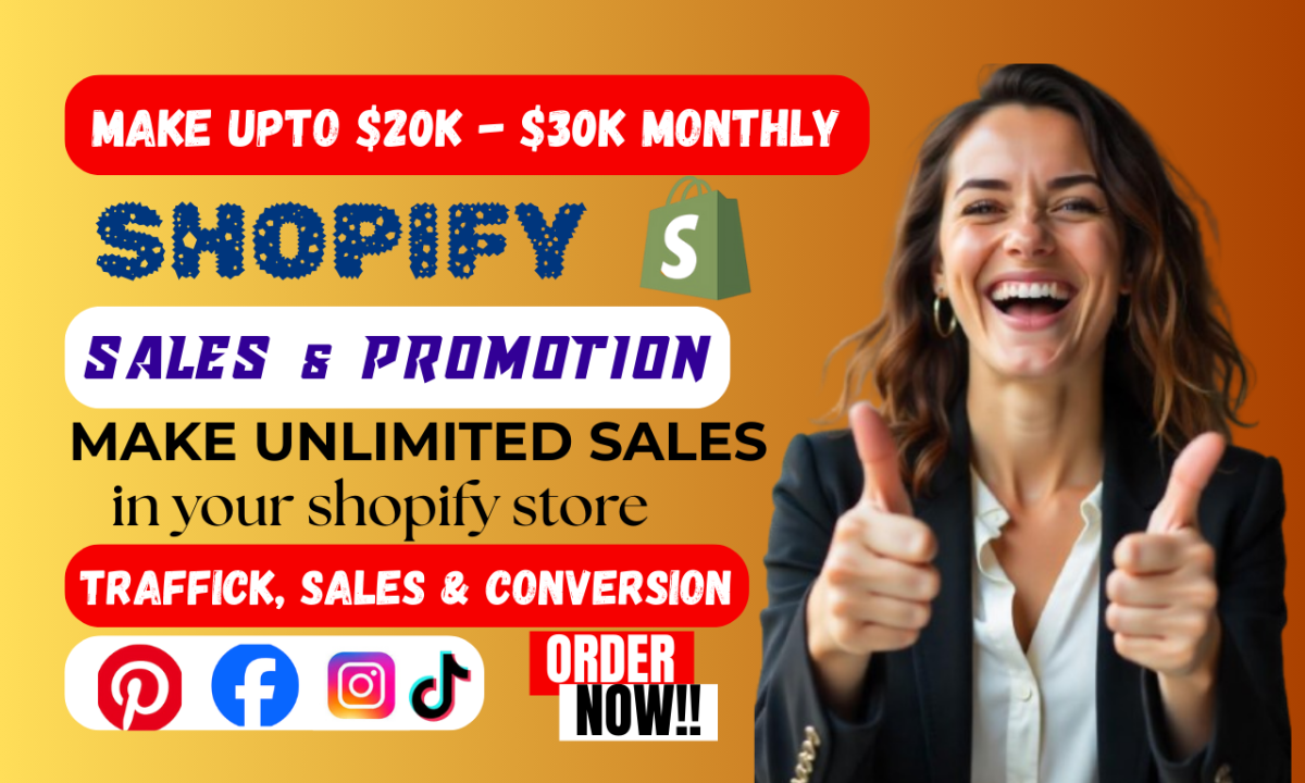 Do Shopify Marketing & Shopfiy Store Promotion to Boost Shopify Sales