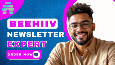 I will set up Beehiiv account, design Behiive AI newsletter template, and create Beehive landing page