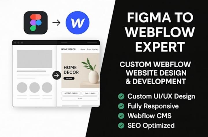 I Will Create Webflow Website | Webflow Design | Figma to Webflow Expert