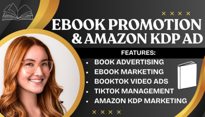 I Will Create BookTok Videos, Edit Ebook Promotion Videos, Book Cover Design & Amazon KDP Ads
