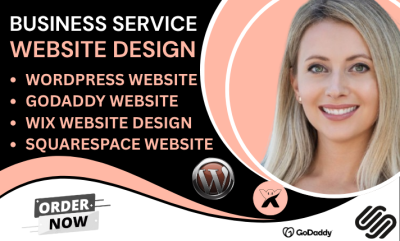 I Will Develop Service Website Using WordPress, Wix, GoDaddy, Squarespace