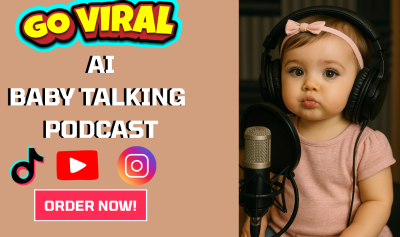 I will AI Baby Talking Podcast Video AI Baby Chef Baby Version AI Baby Musician Studio