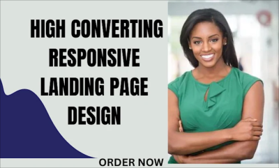 I will design responsive, modern and high converting landing page