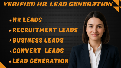I will provide verified HR leads, recruitment leads, B2B leads, Google Maps scraping