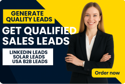 I will do premium B2B lead generation targeted solar leads boost your sales