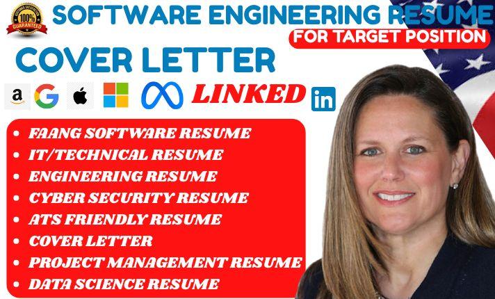 I will write software engineering resume engineer resume IT resume tech resume