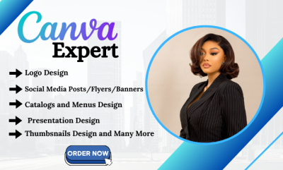 I will stunning Canva website, Canva landing page, Canva business website build Canva