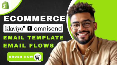 I will setup Shopify Klaviyo Omnisend Ecommerce Email Flow Design Template Klaviyo Flow