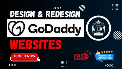 I will GoDaddy Website Design, Redesign, and Fixes for Your GoDaddy Site