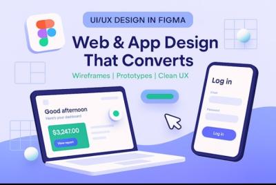 I will do UI UX design in Figma for mobile app wireframe and prototype