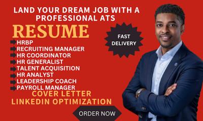 I will craft a high impact resume for HR professionals and HR executives