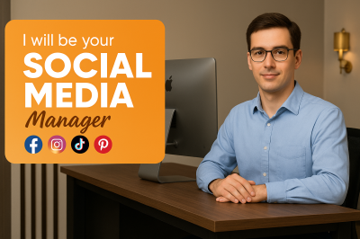 I will be your social media marketing manager, copy and content creator