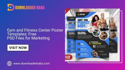 Gym and Fitness Center Poster Templates: Free PSD Files for Marketing