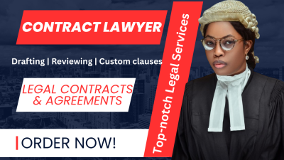 I Will Draft, Review, and Customize Your Legal Contracts and Agreements