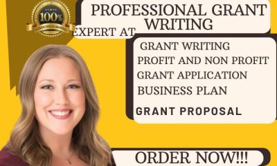 I Will Write Grant Proposals, Research Funding Applications for Nonprofits