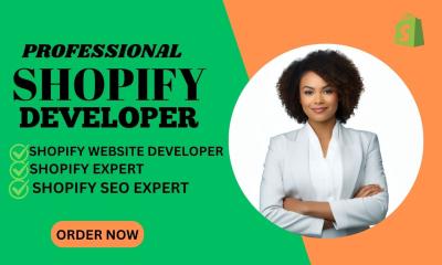 I will develop custom Shopify store, Shopify CRO & eCommerce store developer