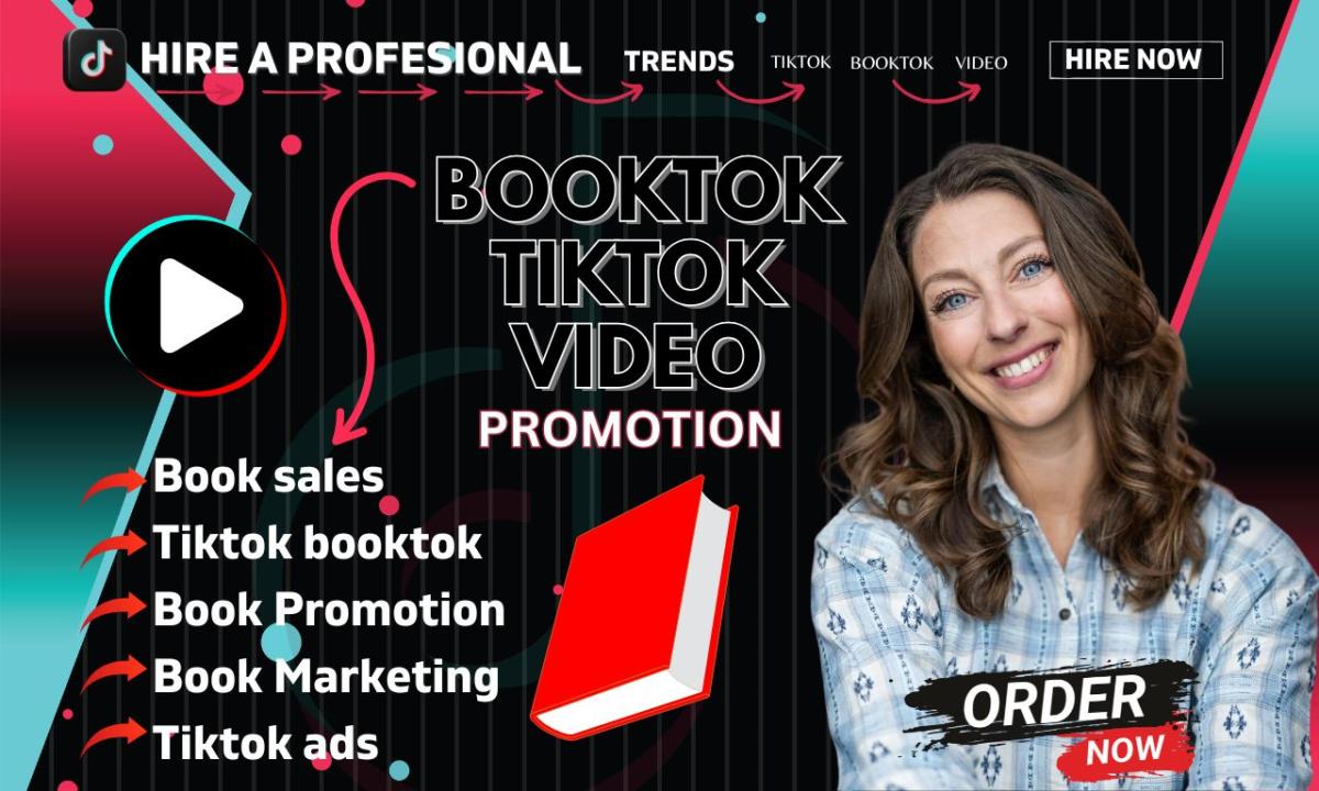 I will boost your book sales TikTok BookTok book promotion book marketing TikTok ads