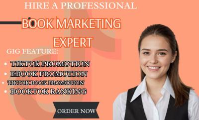 I will booktok tiktok booktok tiktok promotion to rank your book
