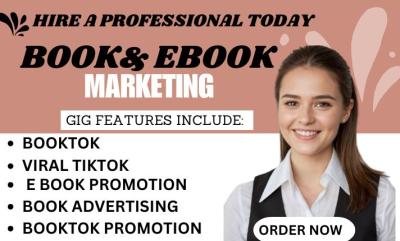 I will viral TikTok video ads promotional BookTok video TikTok ads book advertising