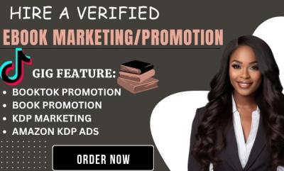 I will viral booktok promotion booktok book ranking book ebook promotion