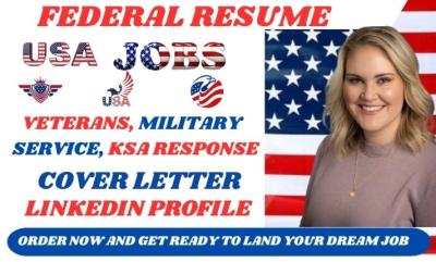 I will write a USA jobs compliant federal resume that meets government hiring standards