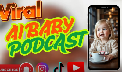 I will create viral AI baby talking video, AI baby podcast, AI talking avatar, AI podcast