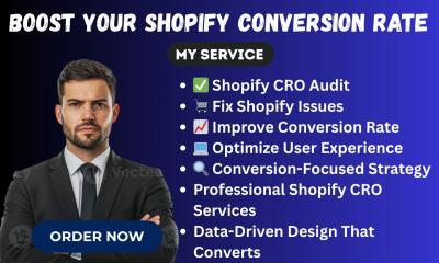 I will increase Shopify CRO | Shopify Conversion Rate Optimization & CRO Audit
