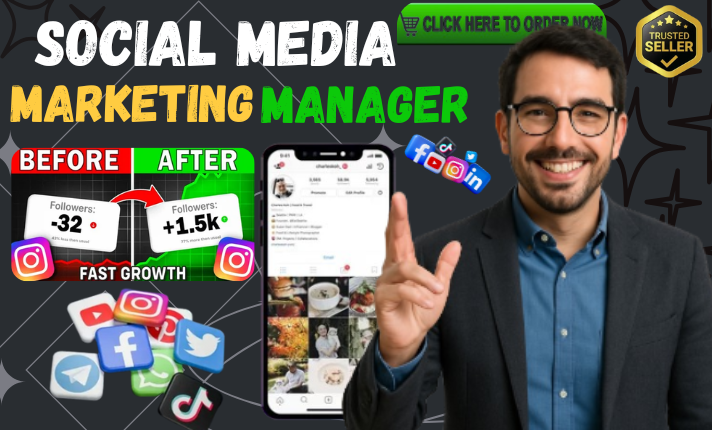 I will be your Instagram Marketing Manager, Social Media Manager, and Content Creator
