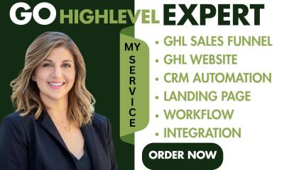 Gohighlevel | Landing Page | Sales Funnel | SaaS Automation | Website Expert
