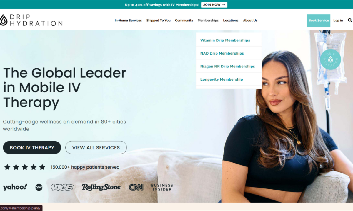 I will design IV hydration Wix website, healthcare spa website, Vagaro website