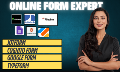 I Will Create Typeform, Cognito Form, JotForm, Online Survey, Google Form in 24hrs