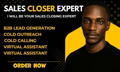 I will sales closer cold calling virtual assistant B2B phone call USA Spain Canada